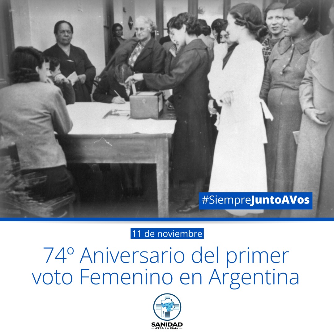 74°Aniversario del primer voto femenino en la Argentina